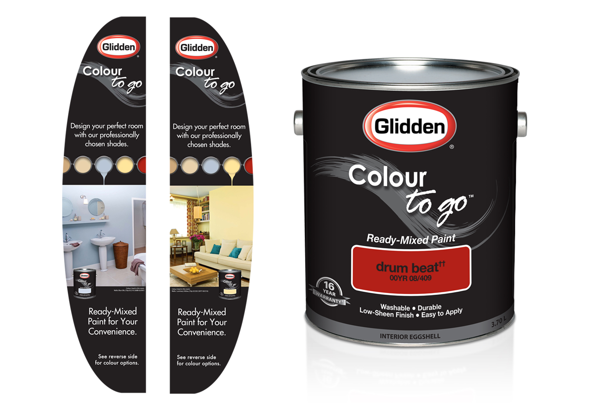 Glidden "Colour To Go" Paint Can and Signage